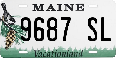 ME license plate 9687SL