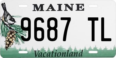 ME license plate 9687TL