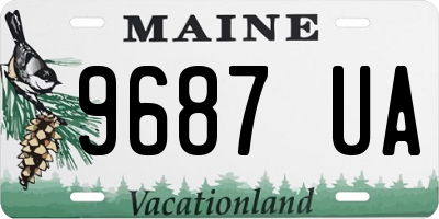 ME license plate 9687UA