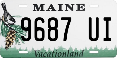 ME license plate 9687UI