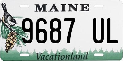 ME license plate 9687UL
