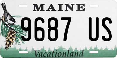 ME license plate 9687US