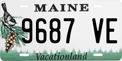 ME license plate 9687VE