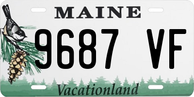 ME license plate 9687VF