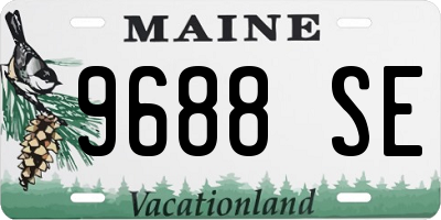 ME license plate 9688SE
