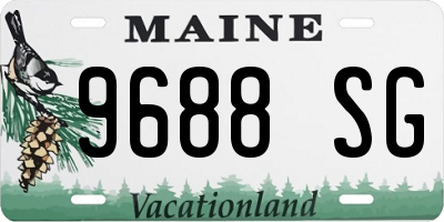 ME license plate 9688SG