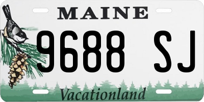 ME license plate 9688SJ