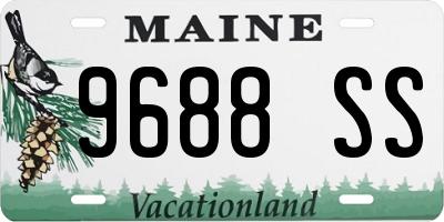 ME license plate 9688SS