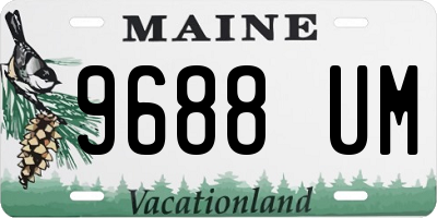ME license plate 9688UM