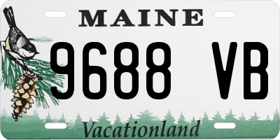 ME license plate 9688VB