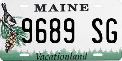 ME license plate 9689SG