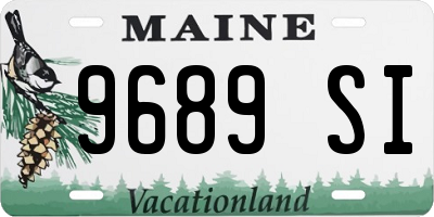 ME license plate 9689SI