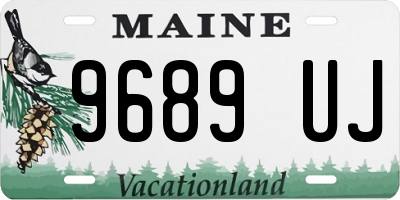 ME license plate 9689UJ