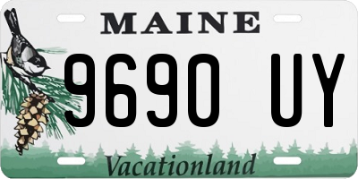 ME license plate 9690UY