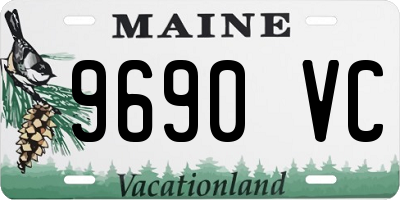 ME license plate 9690VC