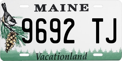 ME license plate 9692TJ