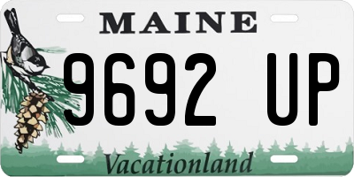 ME license plate 9692UP