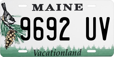 ME license plate 9692UV