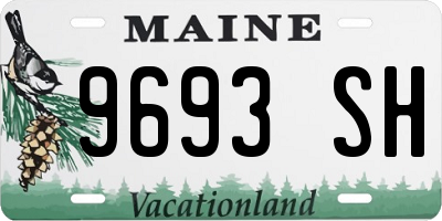 ME license plate 9693SH