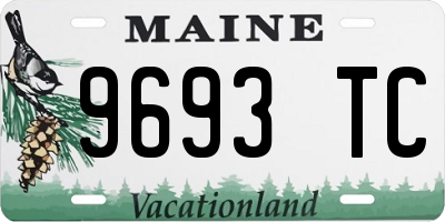 ME license plate 9693TC