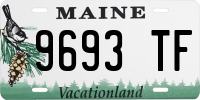 ME license plate 9693TF
