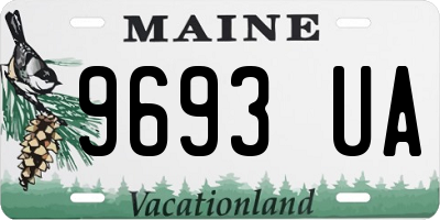 ME license plate 9693UA