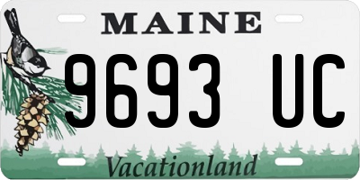 ME license plate 9693UC