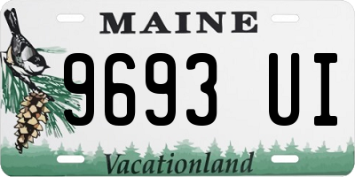 ME license plate 9693UI