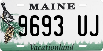 ME license plate 9693UJ