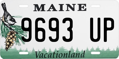 ME license plate 9693UP