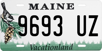 ME license plate 9693UZ