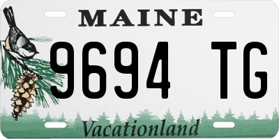 ME license plate 9694TG