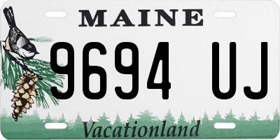 ME license plate 9694UJ