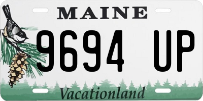 ME license plate 9694UP