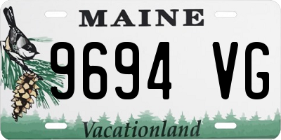 ME license plate 9694VG