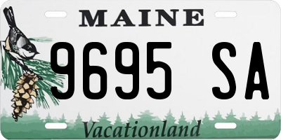 ME license plate 9695SA