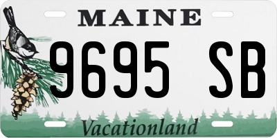 ME license plate 9695SB