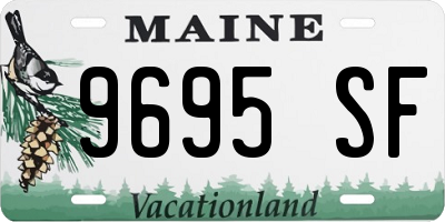 ME license plate 9695SF
