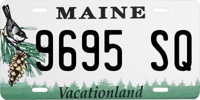 ME license plate 9695SQ