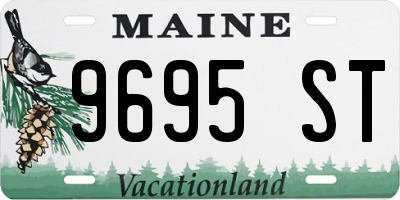 ME license plate 9695ST
