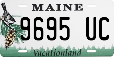 ME license plate 9695UC