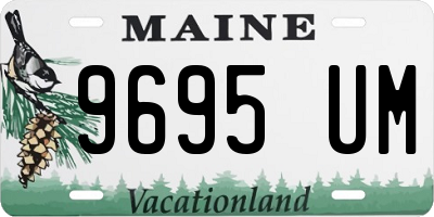 ME license plate 9695UM