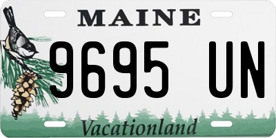ME license plate 9695UN