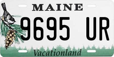 ME license plate 9695UR