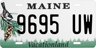 ME license plate 9695UW