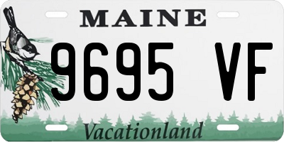 ME license plate 9695VF