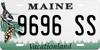 ME license plate 9696SS
