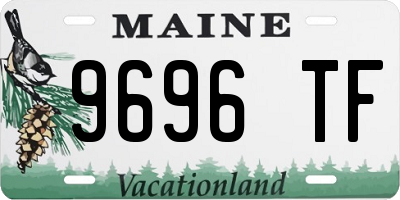 ME license plate 9696TF