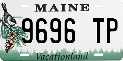 ME license plate 9696TP