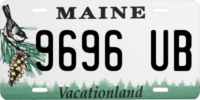 ME license plate 9696UB